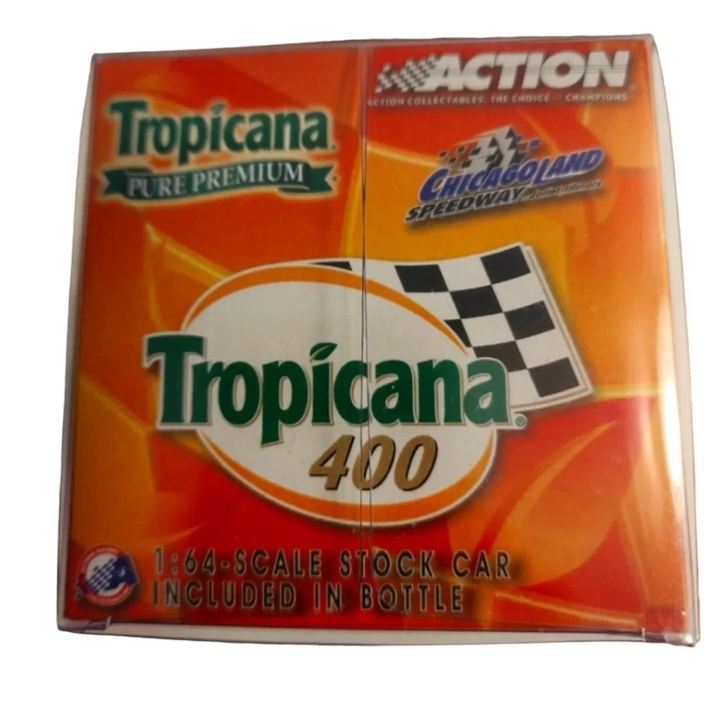 Nascar 2003 Tropicana 400 Juice Bottle w/Action 1:64 Stock Car Inside